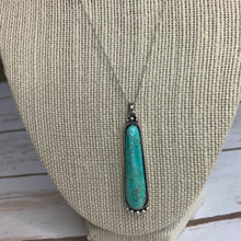 Load image into Gallery viewer, TURQUOISE Sterling Silver Chain Necklace