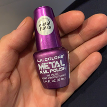 Load image into Gallery viewer, Violet Vixen Metal LA Colors Nail Polish
