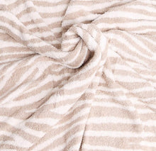 Load image into Gallery viewer, Cozy Zebra Blanket Beige/White - 60x50