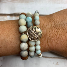 Load image into Gallery viewer, Mint/Wood Bracelet Set