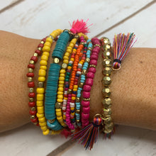 Load image into Gallery viewer, Multi Strand Yellow Bracelet
