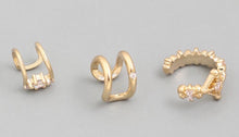 Load image into Gallery viewer, CZ Gold Ear Cuff