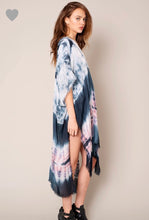 Load image into Gallery viewer, Sale! Grey Pink Long TieDye Kimono