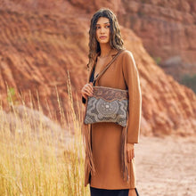 Load image into Gallery viewer, Myra Bag - Monochromatic Motif Hand Tooled Bag