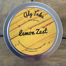 Load image into Gallery viewer, Sale! Mini Lemon Zest Soy Candle 4oz