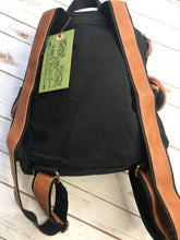 Load image into Gallery viewer, Black Canvas/Leather Backpack