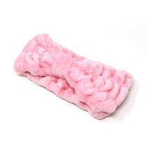 Load image into Gallery viewer, Pink Plush Spa Headband