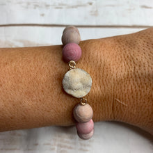 Load image into Gallery viewer, Sale! Pink Druzy Bead Bracelet