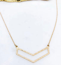 Load image into Gallery viewer, Sale! Gold Chevron Necklace
