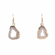 Load image into Gallery viewer, Kinsley Agate Collection - Gold Chiffon Drop Earrings