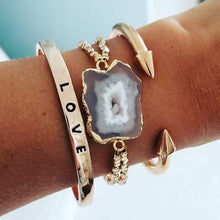 Load image into Gallery viewer, KINSLEY Love Collection - Gold Bracelet L/XL
