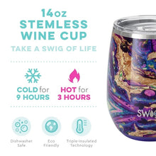 Load image into Gallery viewer, Purple Reign SWIG 14oz Stemless Wine Cup