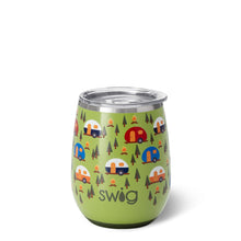 Load image into Gallery viewer, Sale! Happy Camper SWIG 14oz Stemless Wine Cup