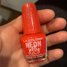 Load image into Gallery viewer, Tropical Punch Neon Jelly LA Colors Nail Polish
