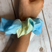 Load image into Gallery viewer, Sale! Blue Tie Dye Scrunchie