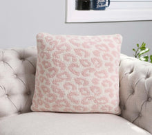 Load image into Gallery viewer, Sale! Cozy Cheetah Pink Pillow Cover (pillow not included) 18x18.