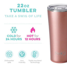 Load image into Gallery viewer, Rose Gold Shimmer SWIG 22oz Tumbler