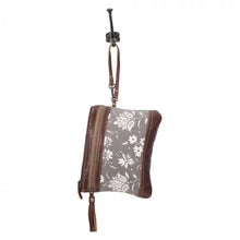 Load image into Gallery viewer, Myra Bag - Petals on Grey Pouch