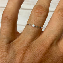 Load image into Gallery viewer, Silver Mini Opal Ring