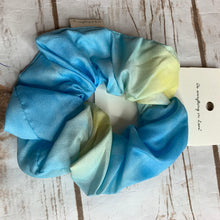 Load image into Gallery viewer, Sale! Blue Tie Dye Scrunchie