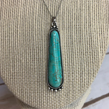 Load image into Gallery viewer, TURQUOISE Sterling Silver Chain Necklace