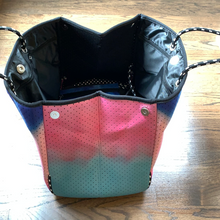 Load image into Gallery viewer, Rainbow Tie Dye Neoprene Bag - Purse with matching clutch.