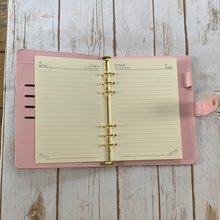 Load image into Gallery viewer, Inspired Cream Checkered Gold Ring Journal