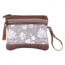 Load image into Gallery viewer, Myra Bag - Petals on Grey Pouch