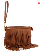 Load image into Gallery viewer, Sale! Tan Fringe Crossbody