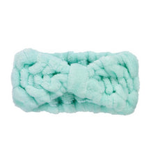Load image into Gallery viewer, Mint Plush Spa Headband