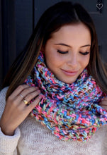 Load image into Gallery viewer, Multi Colored Knit Infinity Scarf