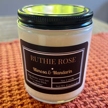 Load image into Gallery viewer, Mimosa and Mandarin Ruthie Rose Soy Candle