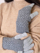 Load image into Gallery viewer, Two Tone Grey Gloves