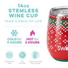 Load image into Gallery viewer, Sweater Weather SWIG 14oz Stemless Wine Cup