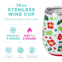 Load image into Gallery viewer, Jingle Jungle SWIG 14oz Stemless Wine Cup